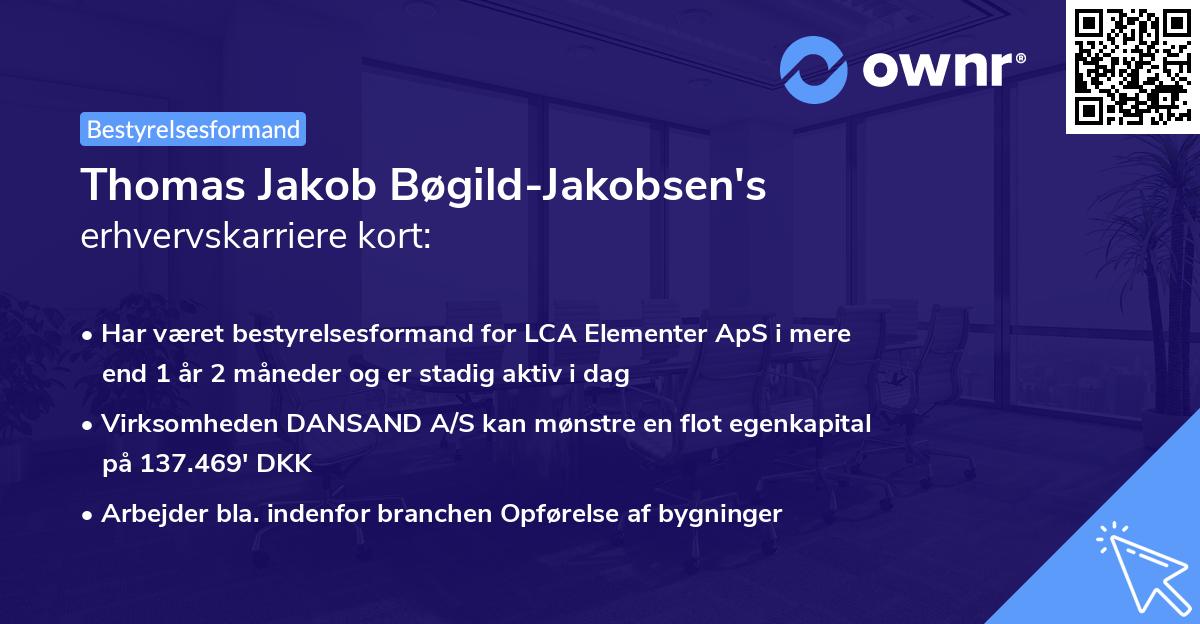 Thomas Jakob Bøgild-Jakobsen's erhvervskarriere kort
