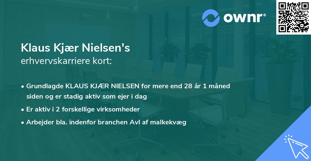 Klaus Kjær Nielsen's erhvervskarriere kort