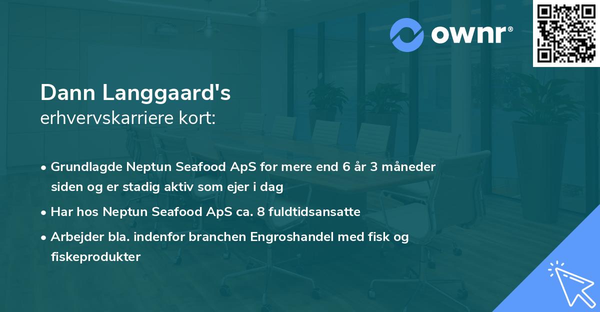 Dann Langgaard's erhvervskarriere kort