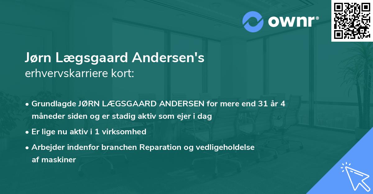 Jørn Lægsgaard Andersen's erhvervskarriere kort