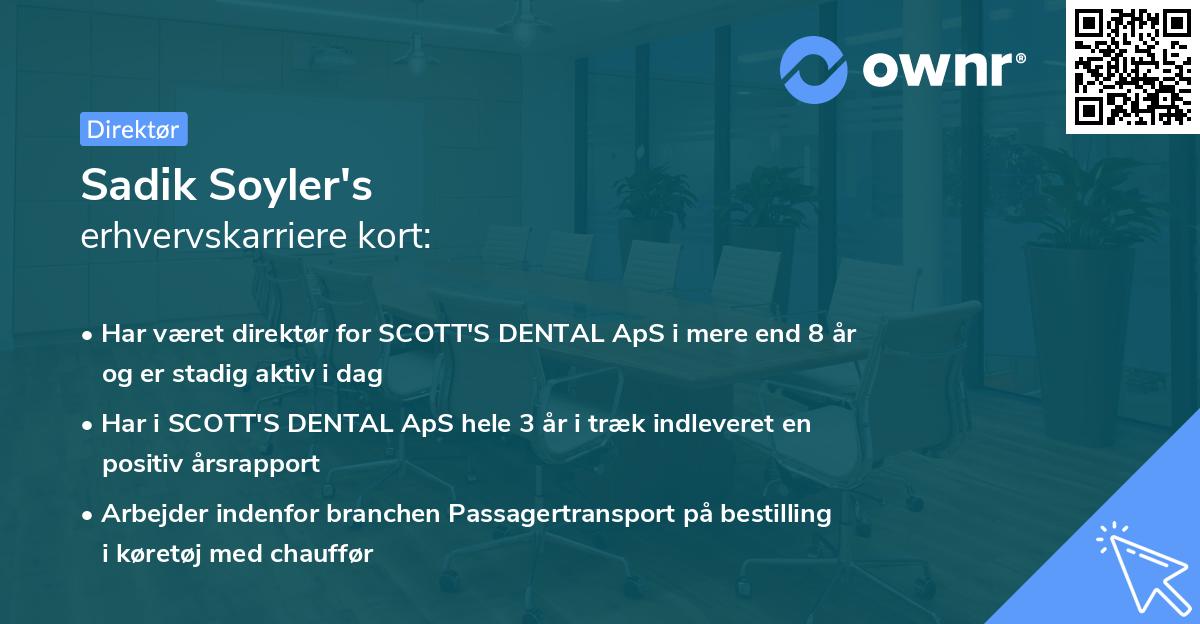 Sadik Soyler's erhvervskarriere kort
