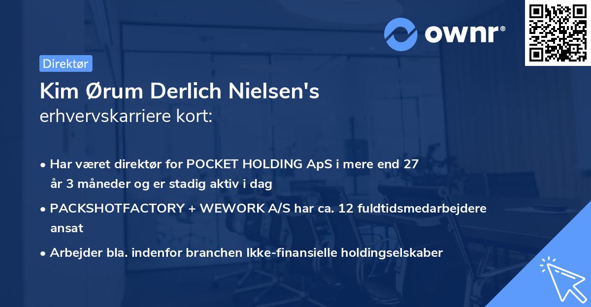 Kim Ørum Derlich Nielsen's erhvervskarriere kort