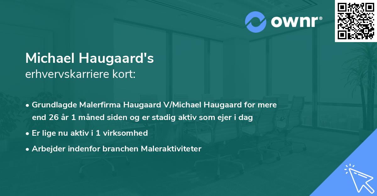 Michael Haugaard's erhvervskarriere kort