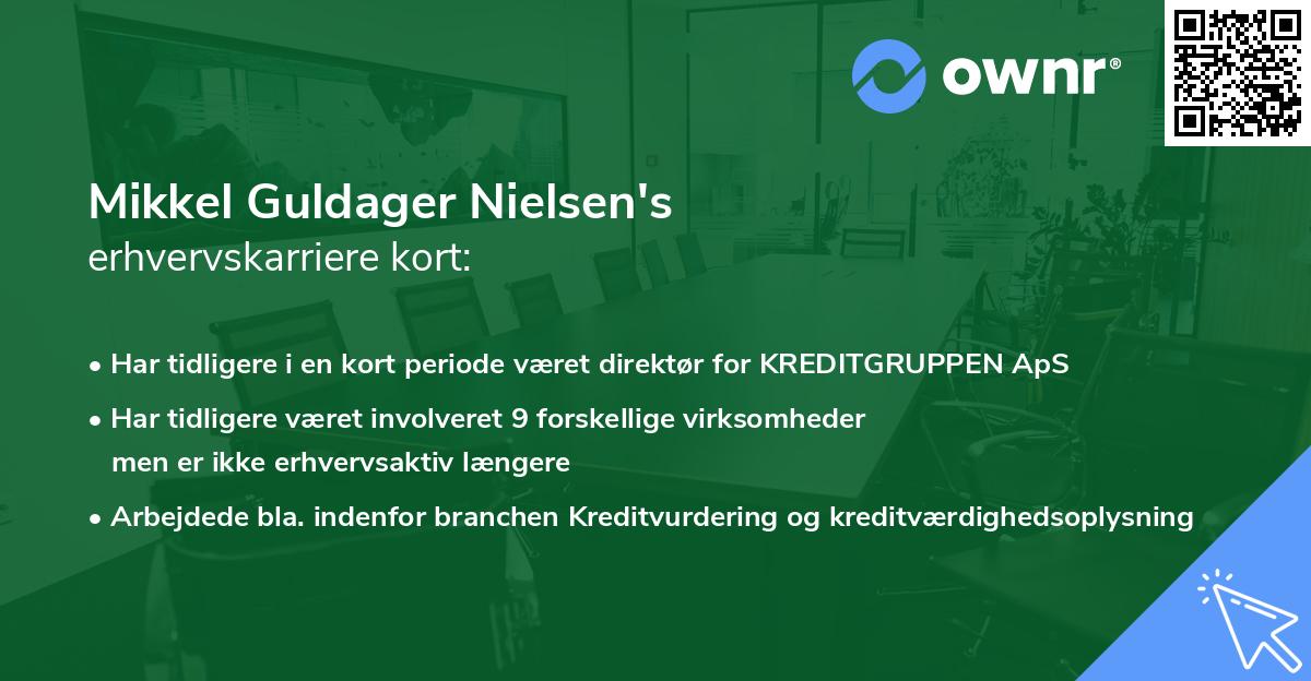 Mikkel Guldager Nielsen's erhvervskarriere kort