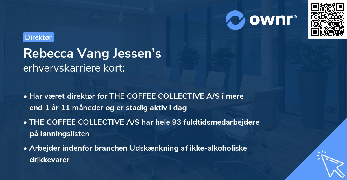 Rebecca Vang Jessen's erhvervskarriere kort