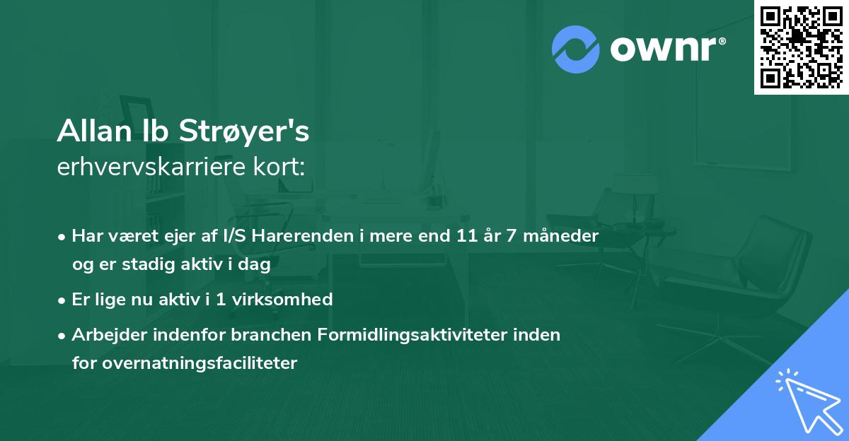 Allan Ib Strøyer's erhvervskarriere kort