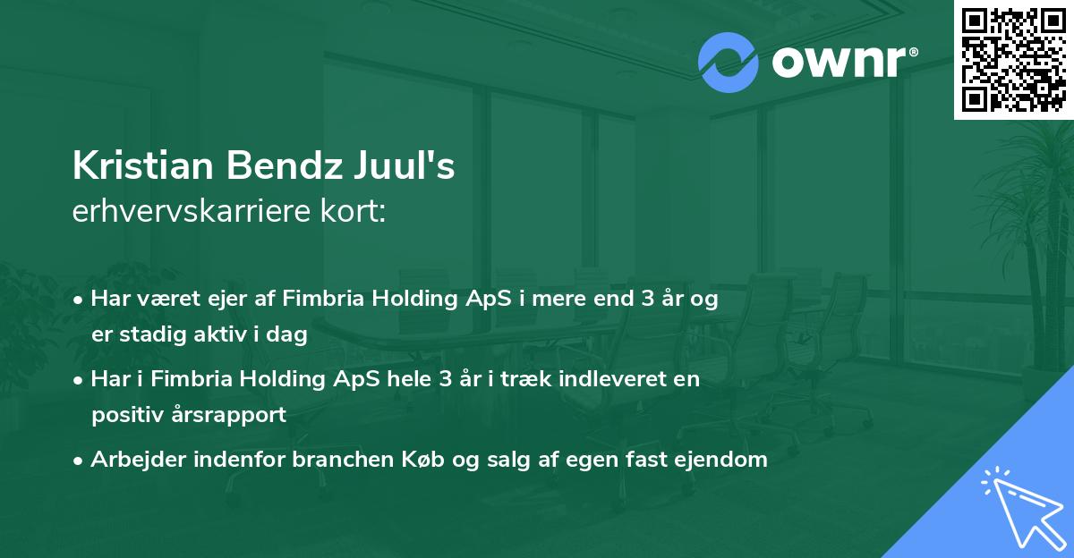 Kristian Bendz Juul's erhvervskarriere kort