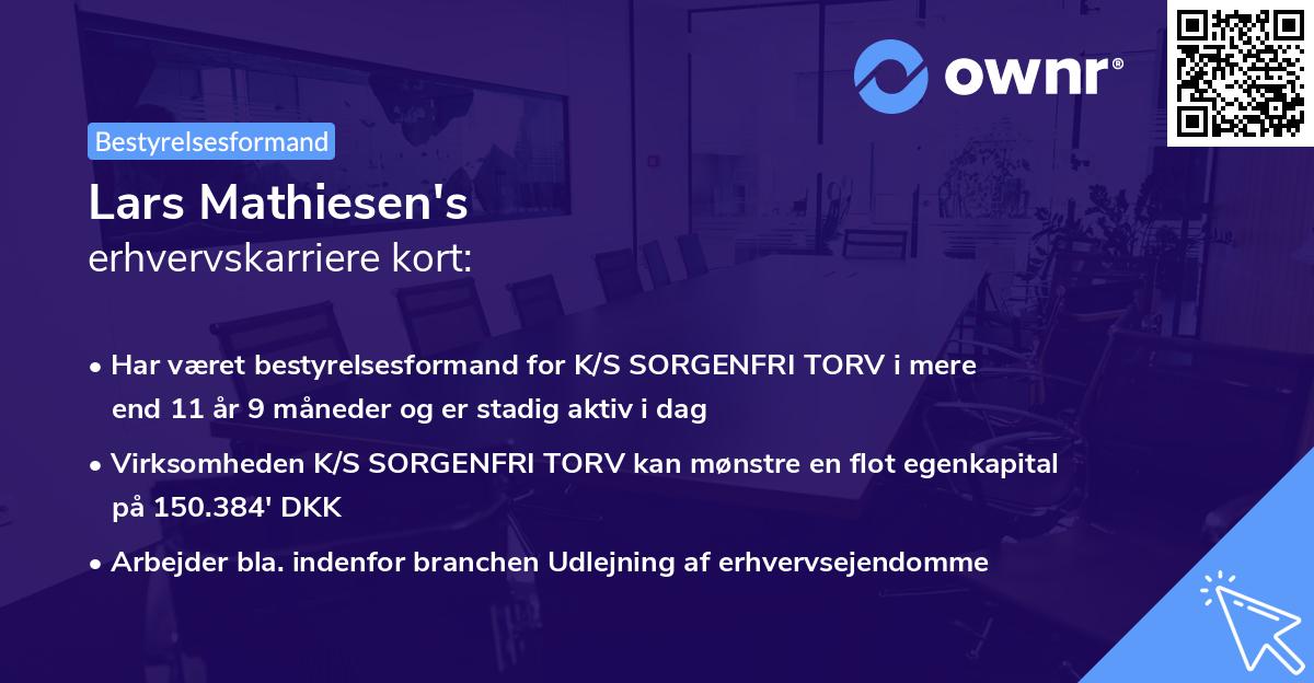 Lars Mathiesen's erhvervskarriere kort