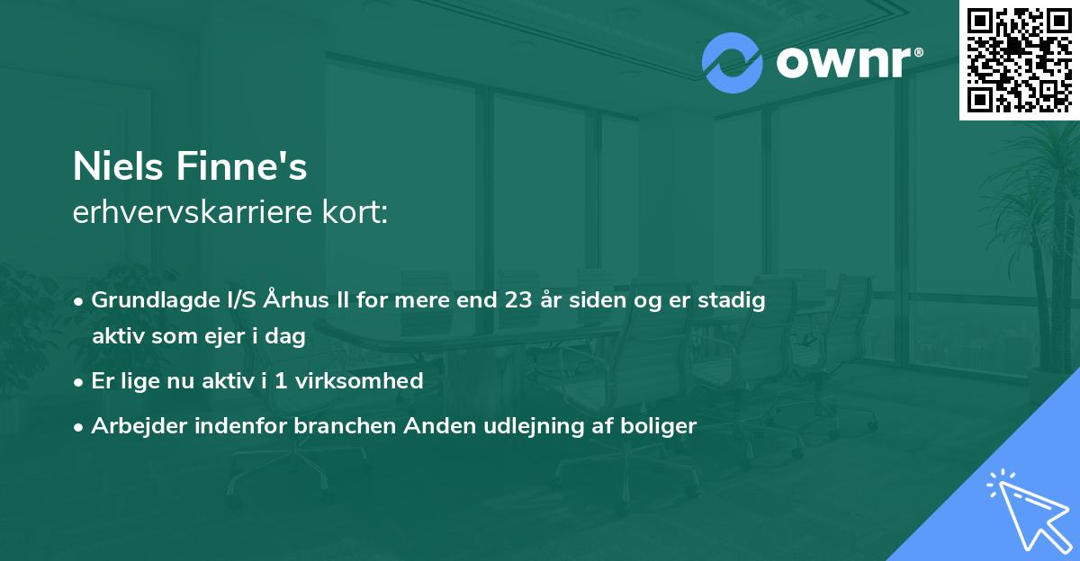 Niels Finne's erhvervskarriere kort
