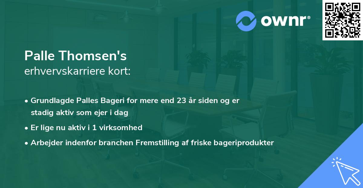 Palle Thomsen's erhvervskarriere kort