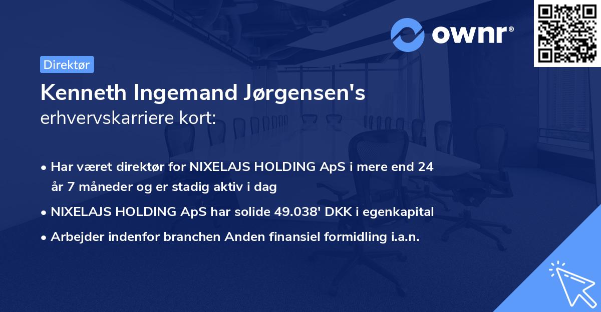 Kenneth Ingemand Jørgensen's erhvervskarriere kort