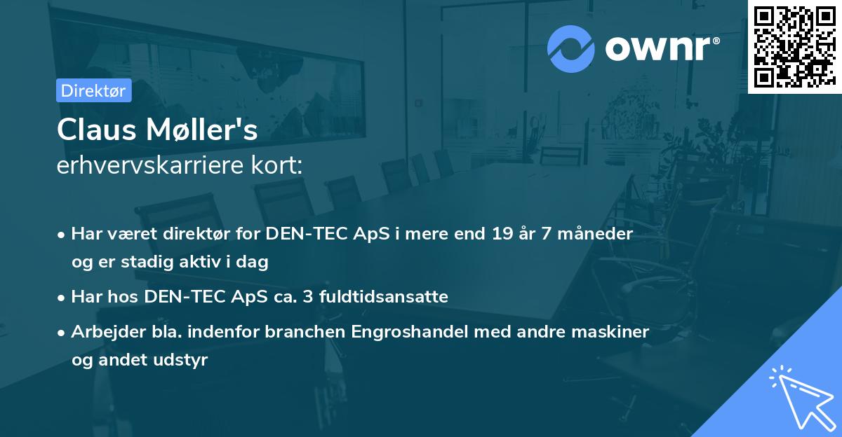 Claus Møller's erhvervskarriere kort