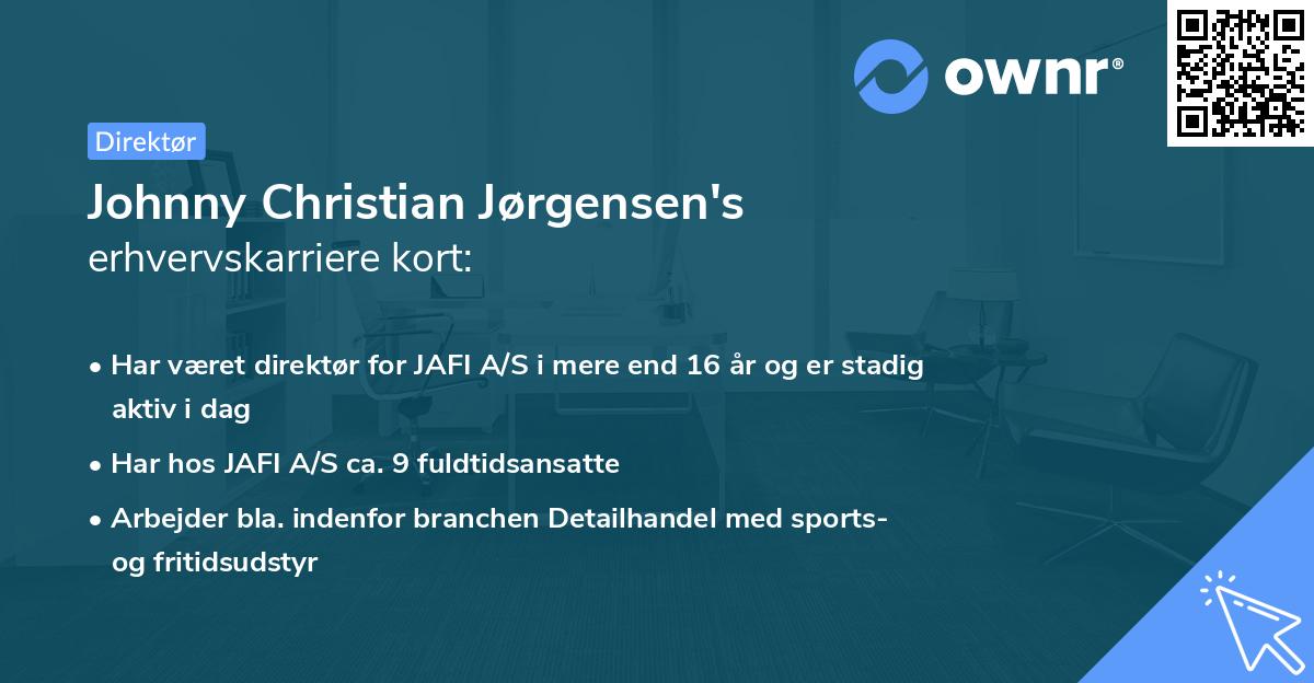 Johnny Christian Jørgensen's erhvervskarriere kort