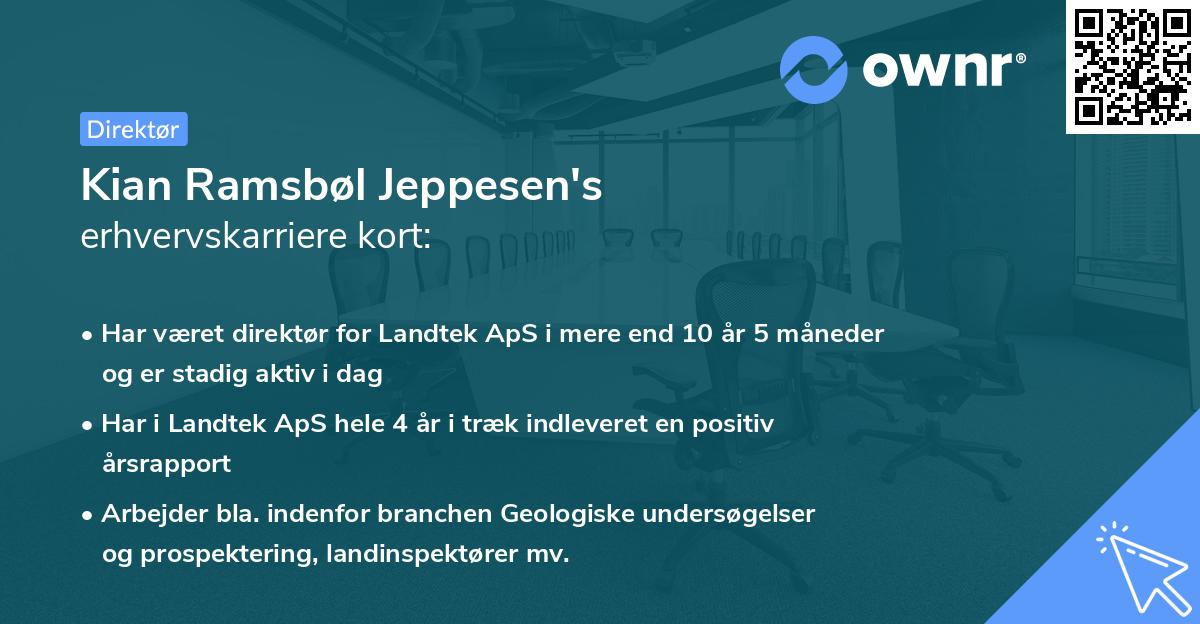 Kian Ramsbøl Jeppesen's erhvervskarriere kort