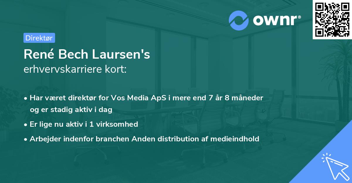 René Bech Laursen's erhvervskarriere kort