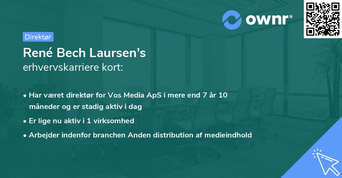 René Bech Laursen's erhvervskarriere kort