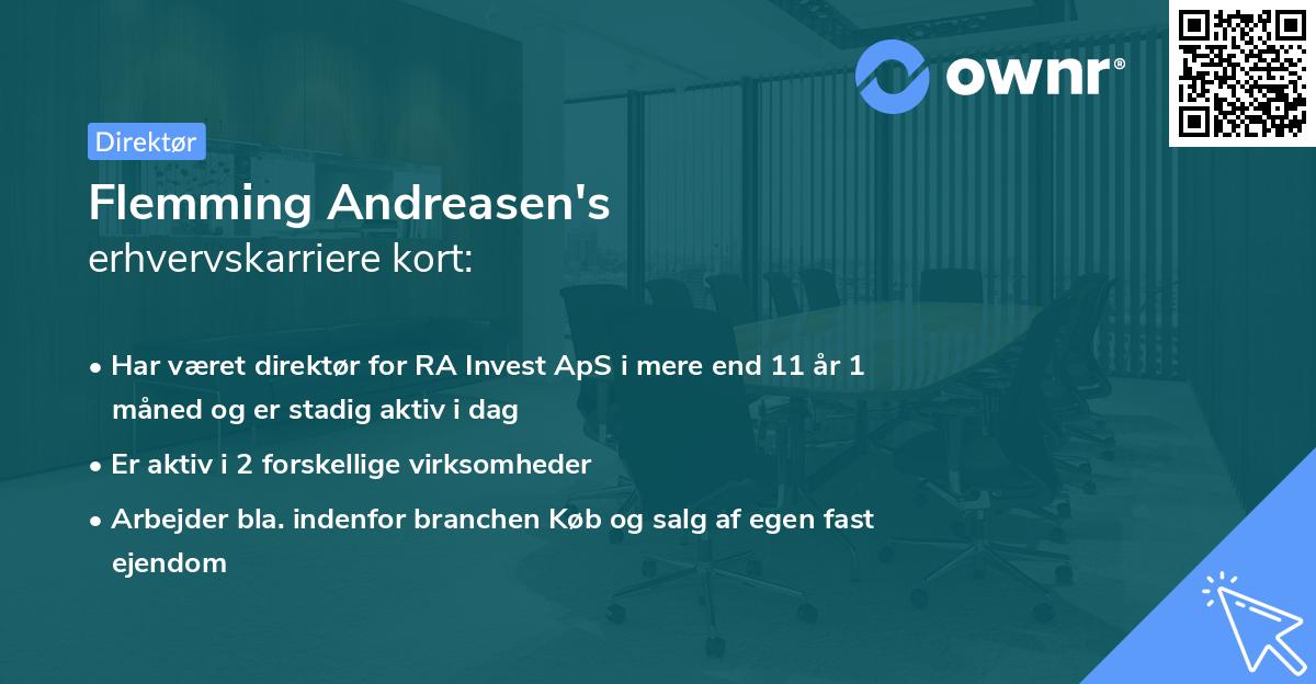 Flemming Andreasen's erhvervskarriere kort