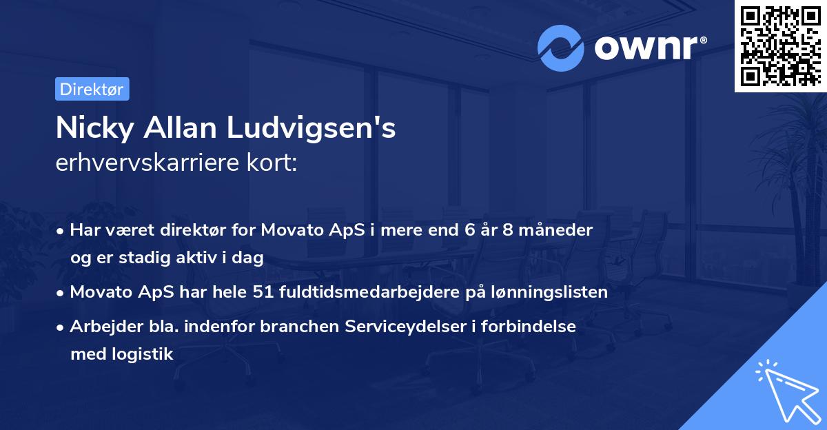 Nicky Allan Ludvigsen's erhvervskarriere kort