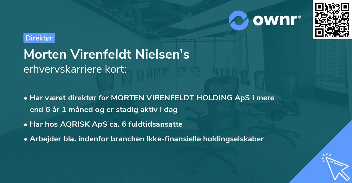 Morten Virenfeldt Nielsen's erhvervskarriere kort