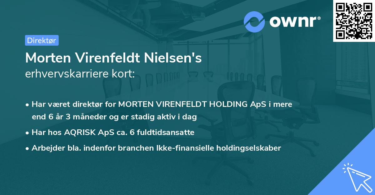 Morten Virenfeldt Nielsen's erhvervskarriere kort