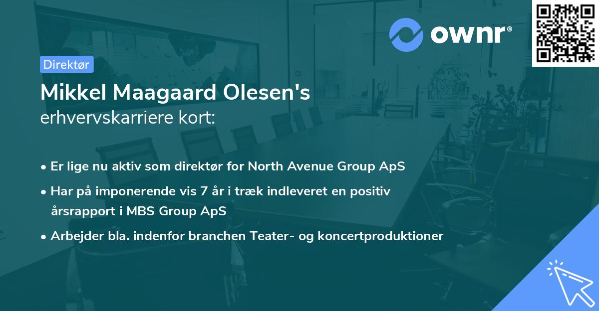 Mikkel Maagaard Olesen's erhvervskarriere kort