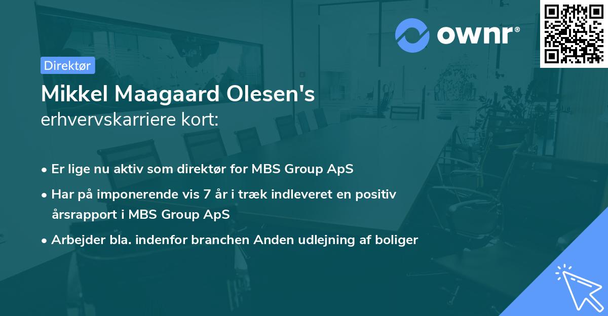 Mikkel Maagaard Olesen's erhvervskarriere kort