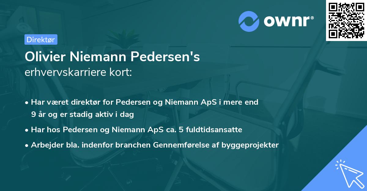Olivier Niemann Pedersen's erhvervskarriere kort