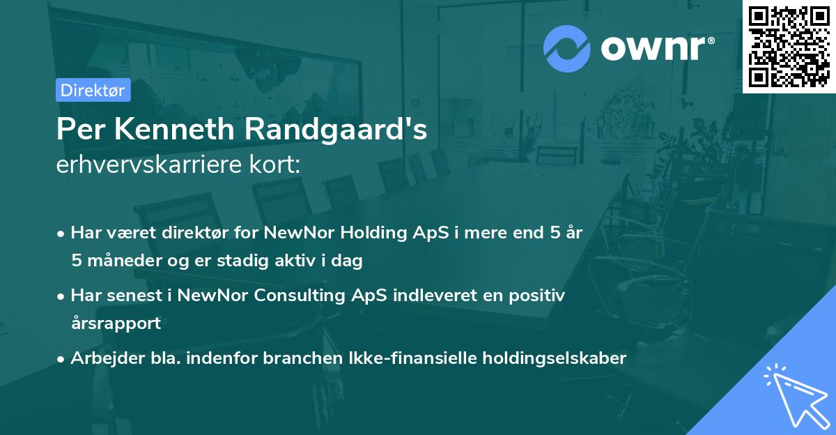 Per Kenneth Randgaard's erhvervskarriere kort