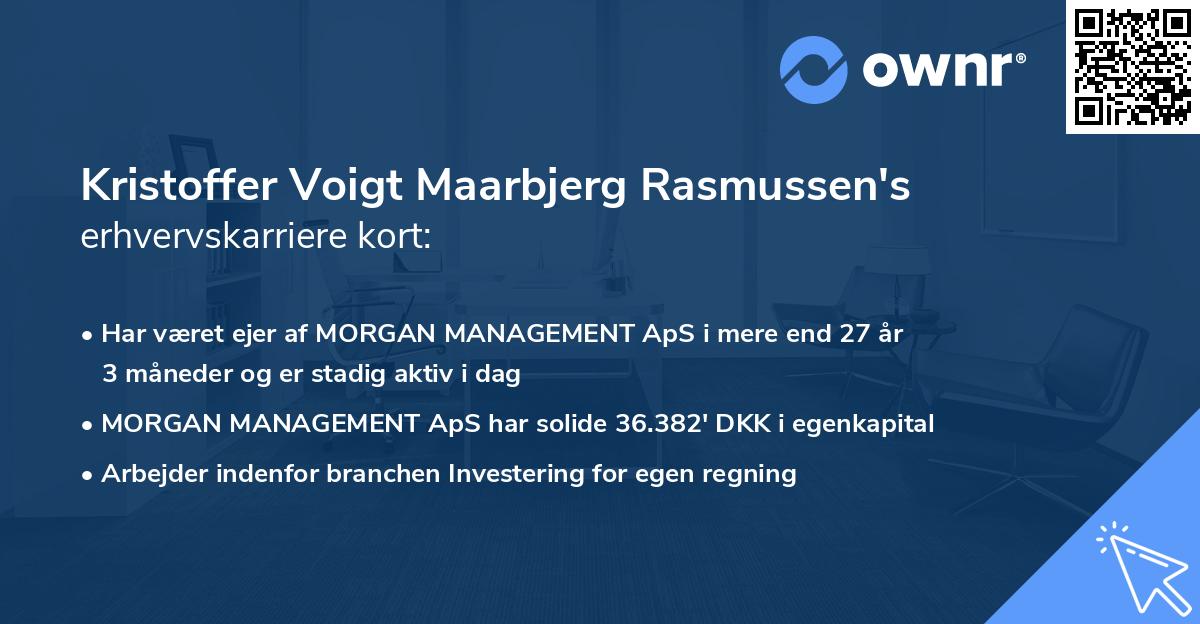 Kristoffer Voigt Maarbjerg Rasmussen's erhvervskarriere kort