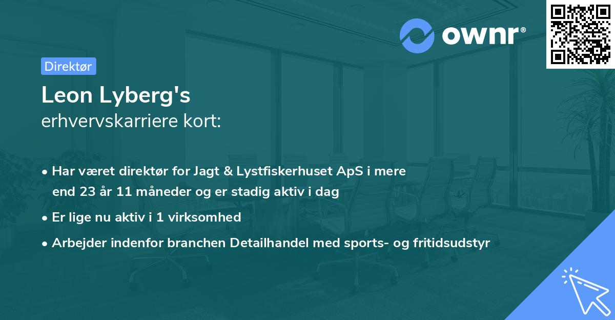 Leon Lyberg's erhvervskarriere kort