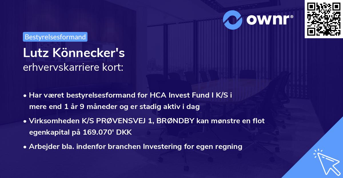 Lutz Könnecker's erhvervskarriere kort