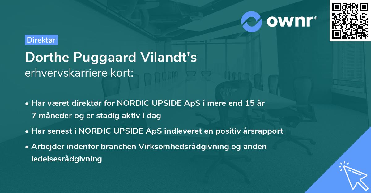 Dorthe Puggaard Vilandt's erhvervskarriere kort