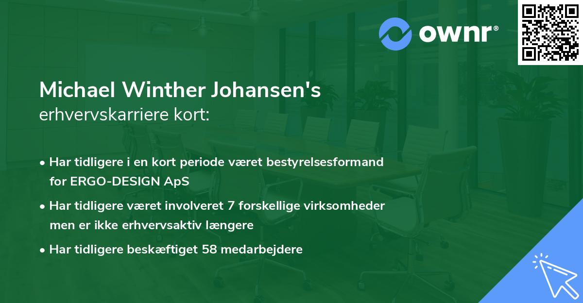 Michael Winther Johansen's erhvervskarriere kort