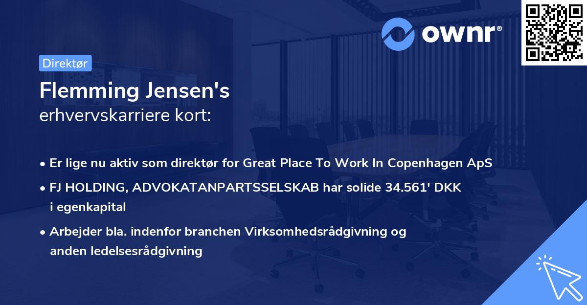 Flemming Jensen's erhvervskarriere kort