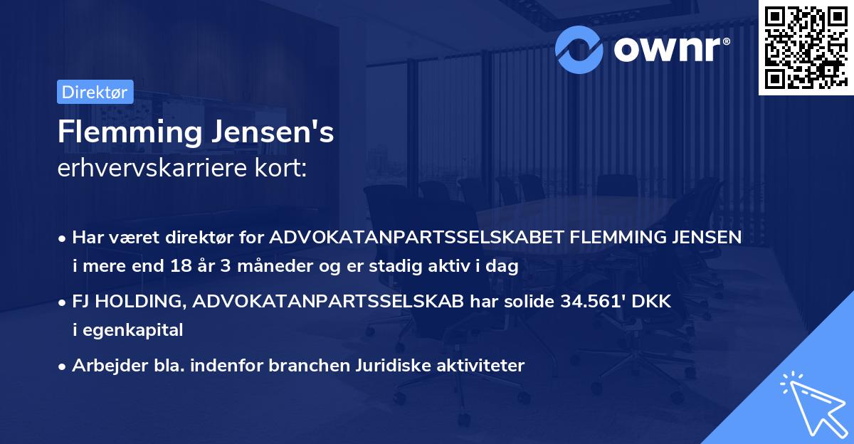 Flemming Jensen's erhvervskarriere kort