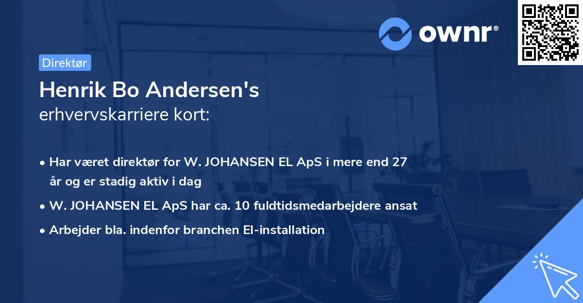 Henrik Bo Andersen's erhvervskarriere kort