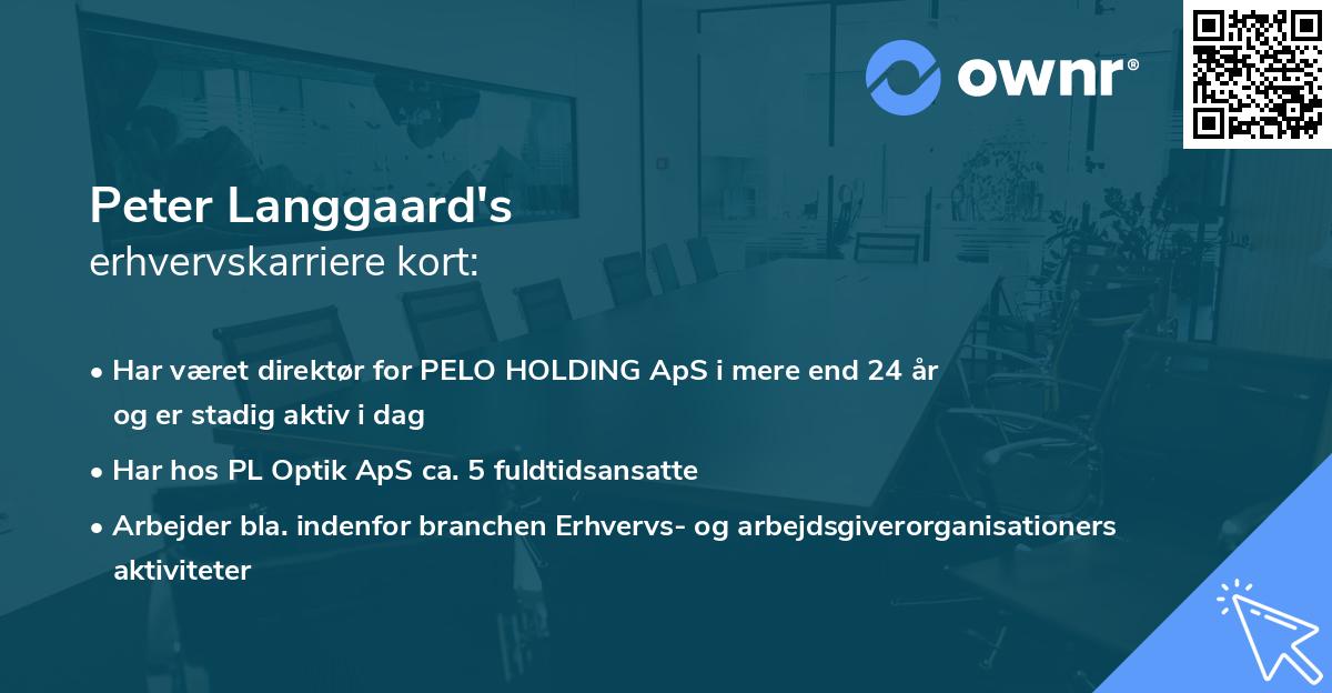 Peter Langgaard's erhvervskarriere kort