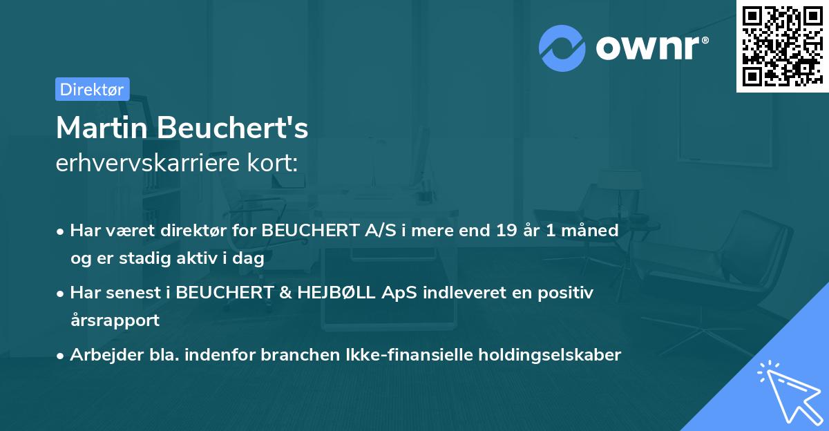 Martin Beuchert's erhvervskarriere kort