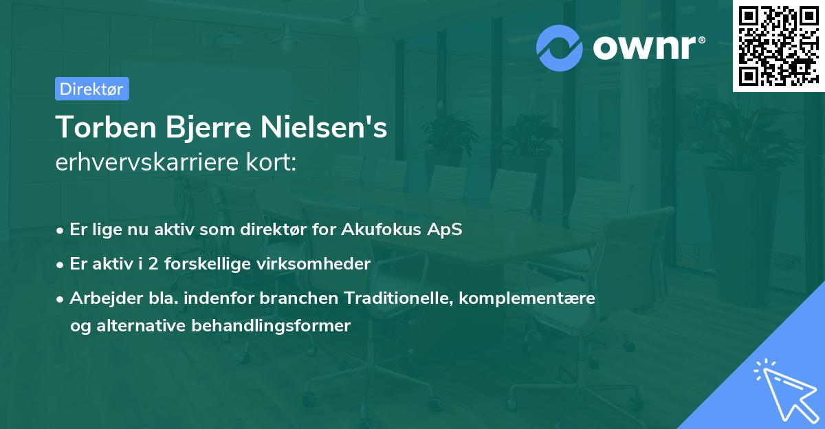 Torben Bjerre Nielsen's erhvervskarriere kort