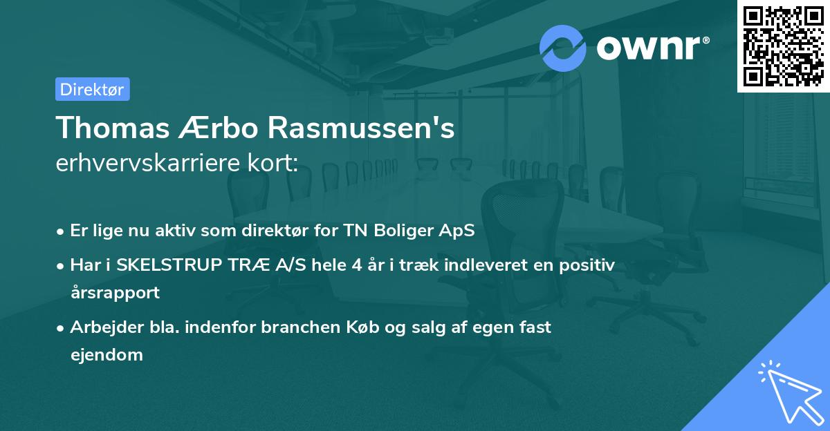 Thomas Ærbo Rasmussen's erhvervskarriere kort