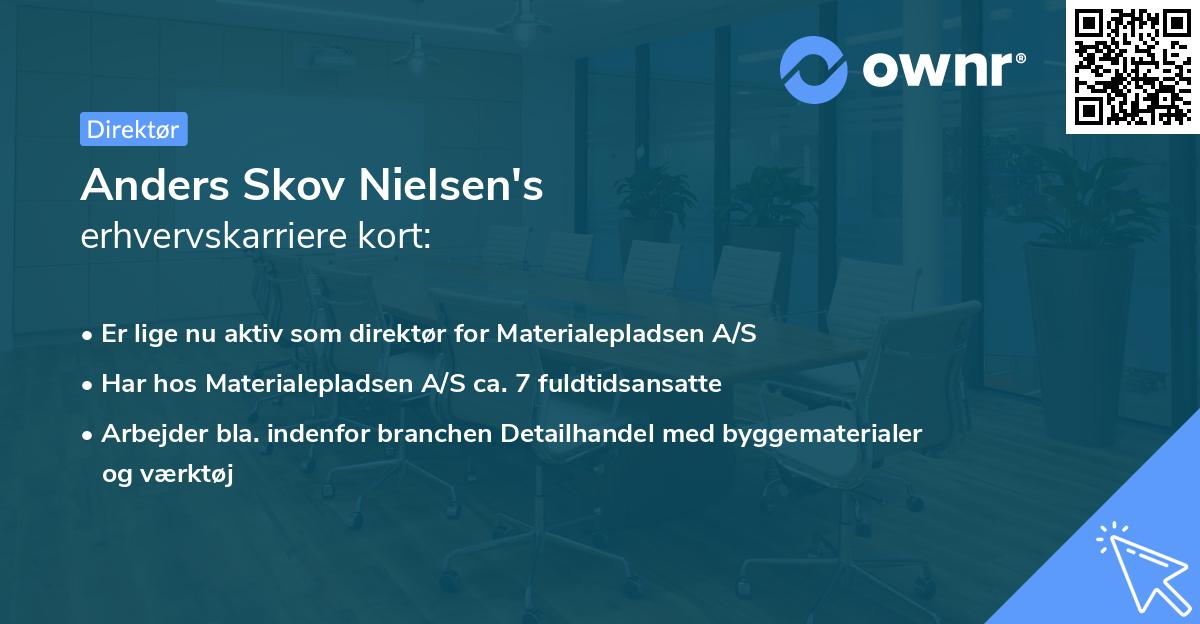 Anders Skov Nielsen's erhvervskarriere kort