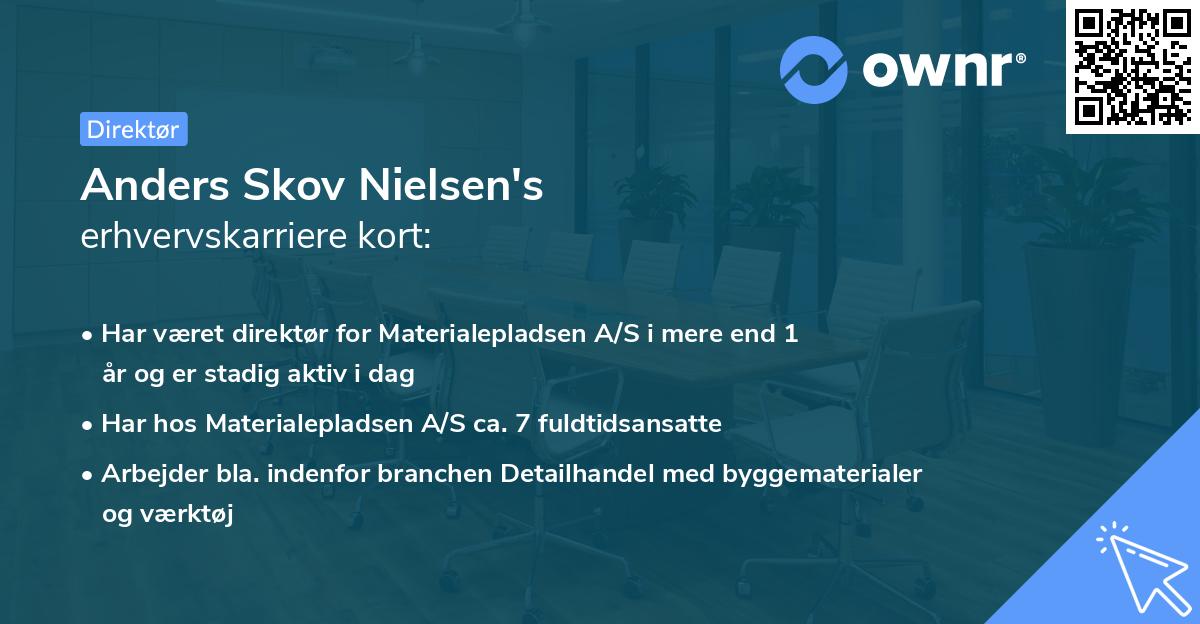 Anders Skov Nielsen's erhvervskarriere kort