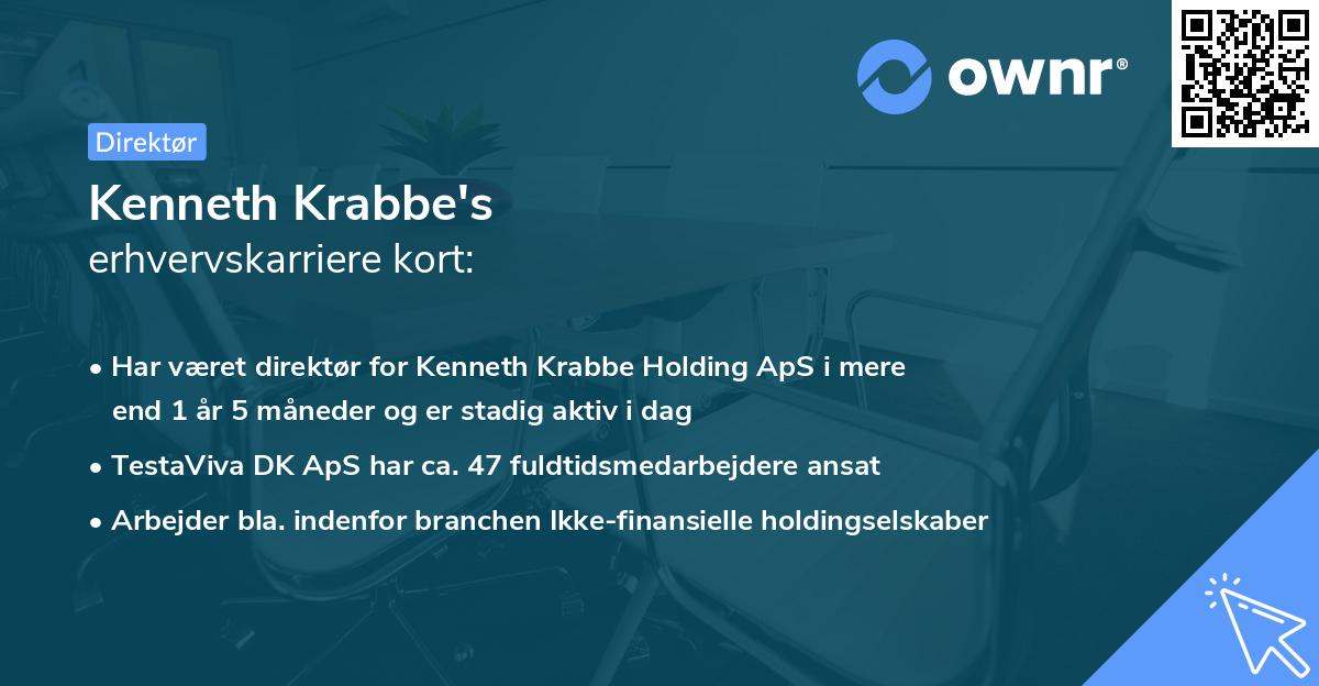 Kenneth Krabbe's erhvervskarriere kort