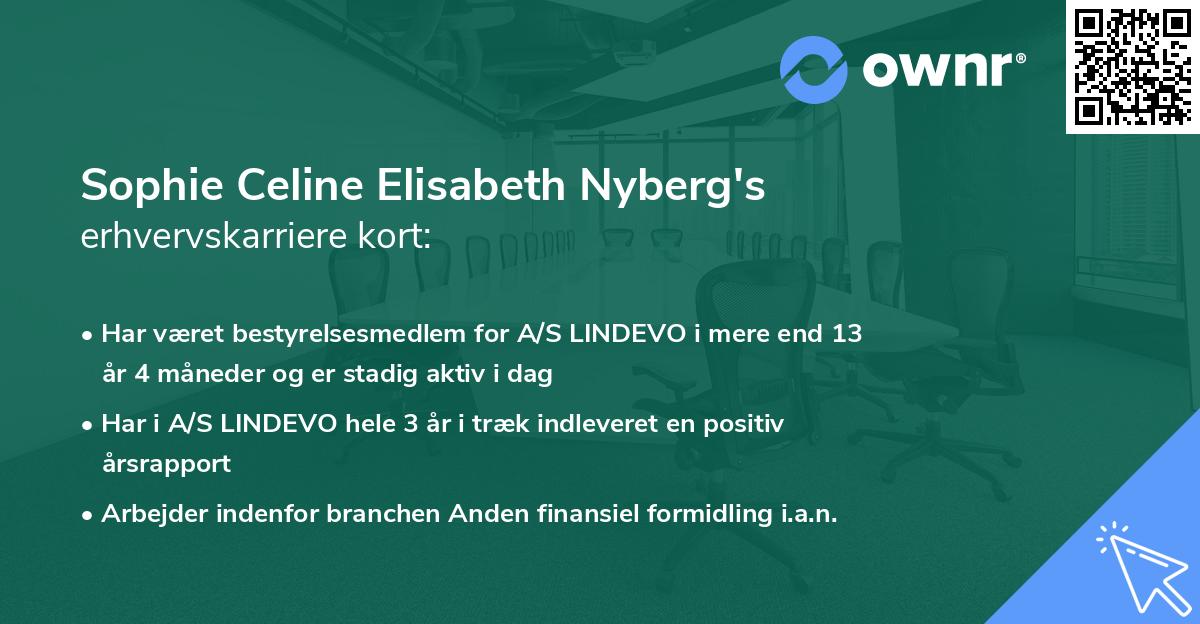 Sophie Celine Elisabeth Nyberg's erhvervskarriere kort