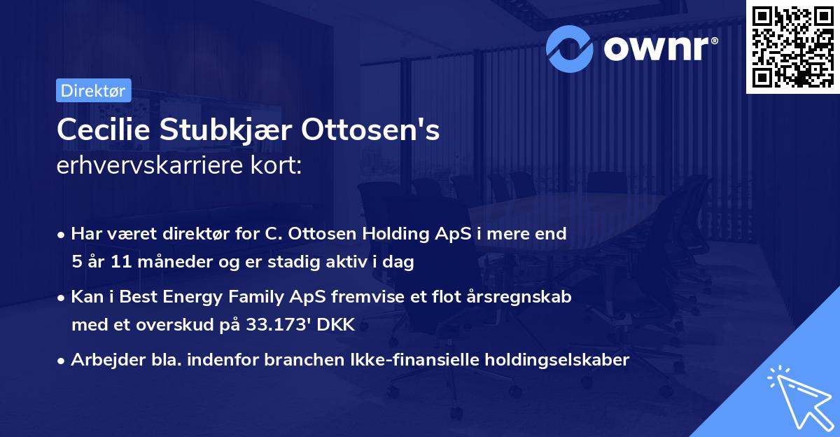 Cecilie Stubkjær Ottosen's erhvervskarriere kort