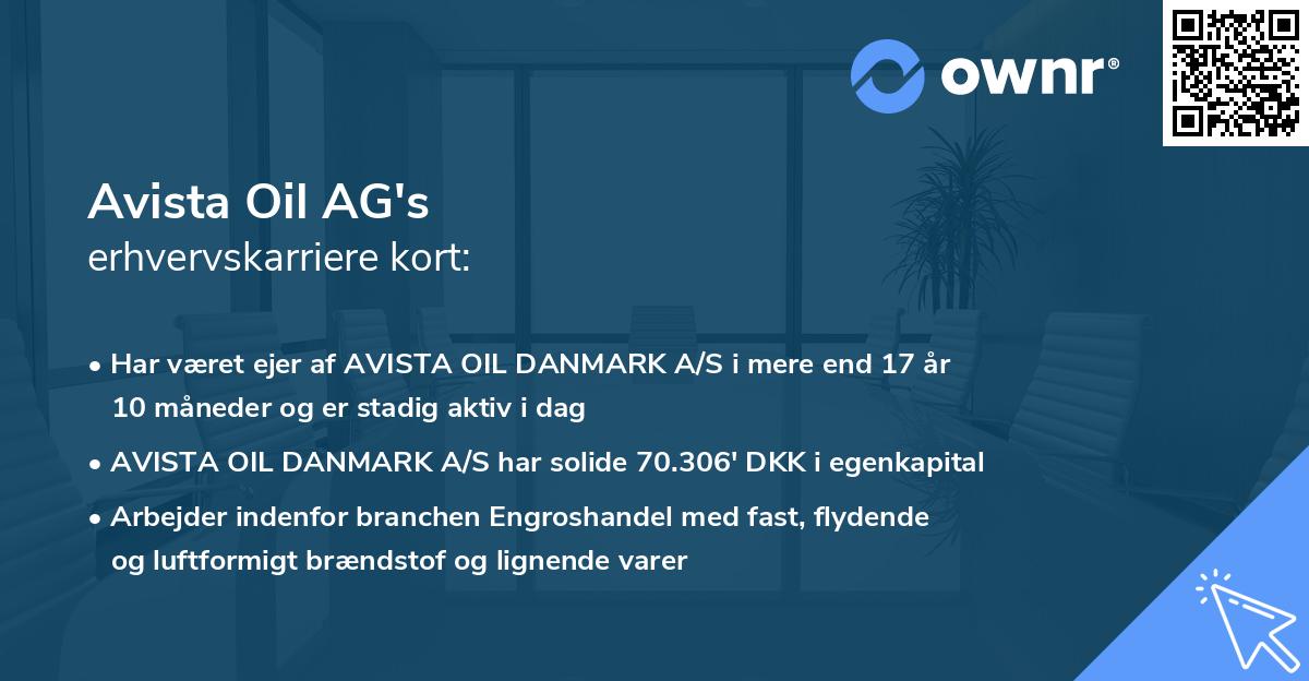 Avista Oil AG's erhvervskarriere kort