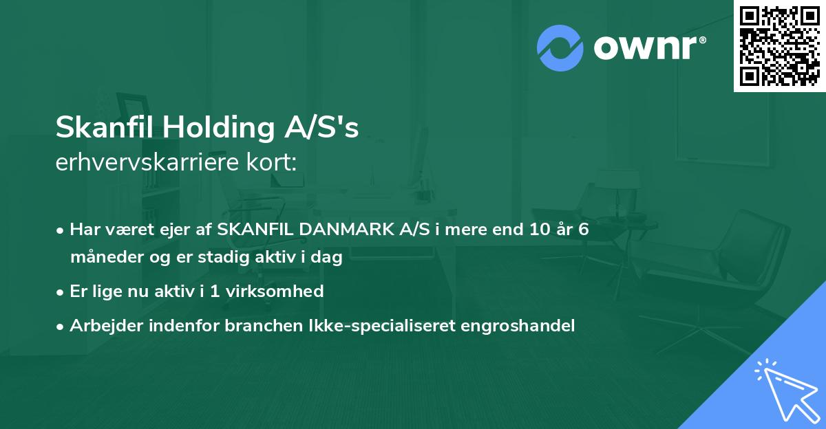 Skanfil Holding A/S's erhvervskarriere kort