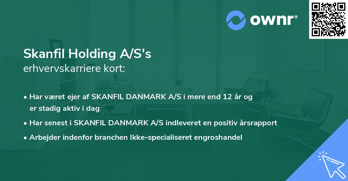 Skanfil Holding A/S's erhvervskarriere kort