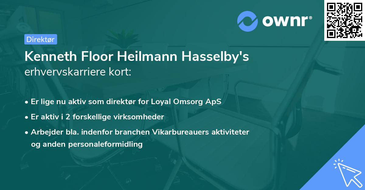 Kenneth Floor Heilmann Hasselby's erhvervskarriere kort