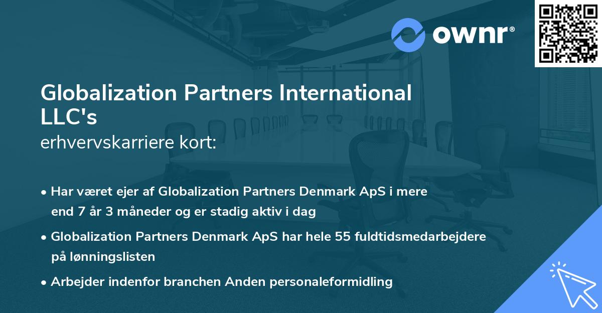 Globalization Partners International LLC's erhvervskarriere kort